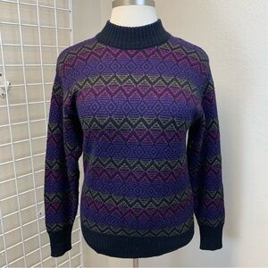 Men's Vintage Meister Crewneck Wool Sweater.  Size Large